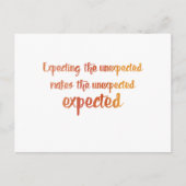 予期せぬ ポストカード (正面)