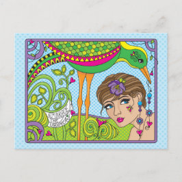 予期せぬ_葉書を受け入れる ポストカード