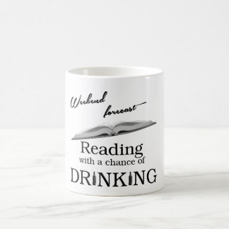 予測される週末: 読むこと…. コーヒーマグカップ