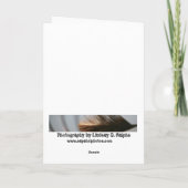 予測できないオニイトマキエイの挨拶状 カード (裏面)