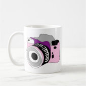 予測できないデジタルカメラのイラストレーション コーヒーマグカップ (左)