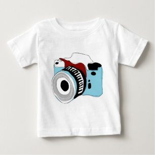予測できないデジタルカメラのイラストレーション ベビーTシャツ