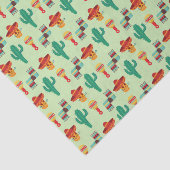 予測できないメキシコサボテンおよびソンブレロパターン 薄葉紙 (詳細)