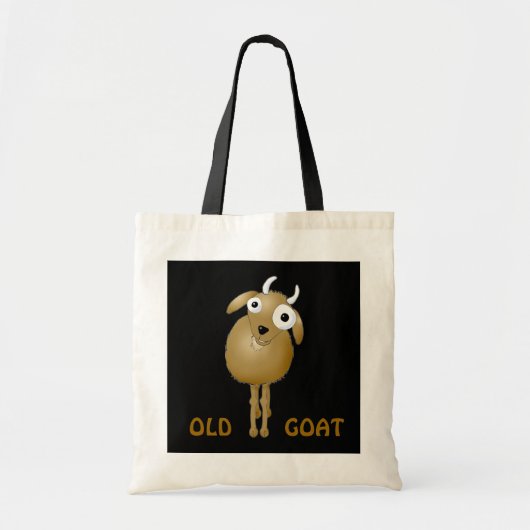 予測できないヤギ古いヤギ トートバッグ (正面)