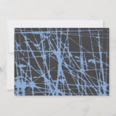 予測できないラビのバーのバルミツワーの招待状の招待 招待状 (裏面)