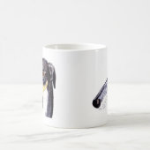 予測できないラーチャー犬 コーヒーマグカップ (中央)