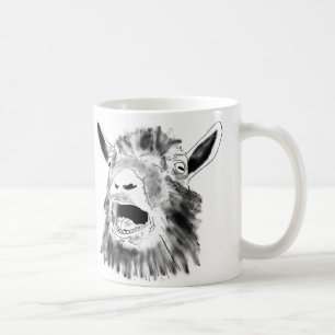 予測できない動物の芸術を引いているおもしろいなわめくヤギ コーヒーマグカップ