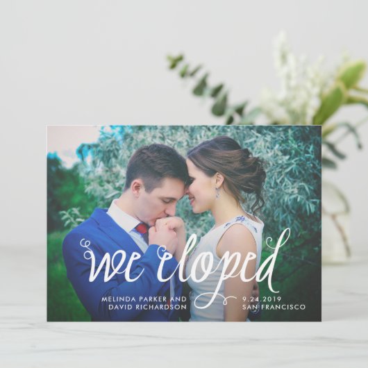 予測できない書道|私達は発表写真の駆け落ちしました 案内状 (スタンド正面)