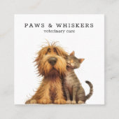 予測できなおもしろい犬猫の獣医 スクエア名刺 (正面)