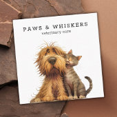 予測できなおもしろい犬猫の獣医 スクエア名刺