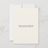 予測できなおもしろい緑の手書きスクリプ結婚トの写真 サンキューカード (裏面)