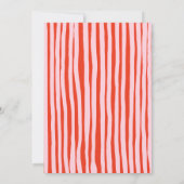 予測できなお洒落おもしろい手書きお誕生日ケーキ 招待状 (裏面)