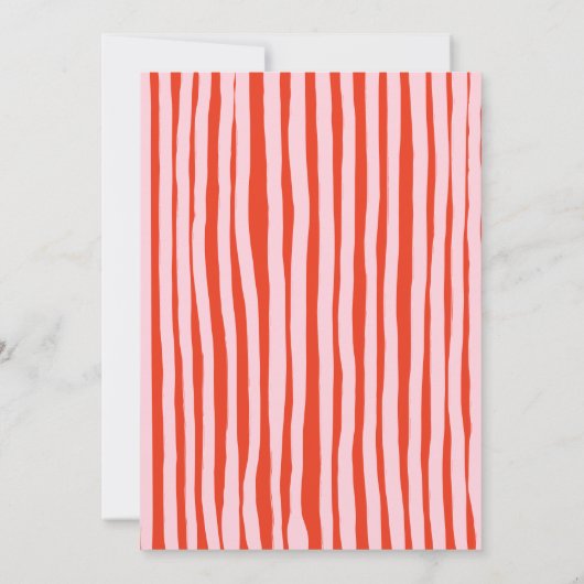 予測できなお洒落おもしろい手書きお誕生日ケーキ 招待状 (裏面)