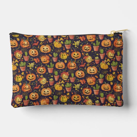 予測できなかぼちゃ及びサクインスパイアス(デザイン2) アクセサリーポーチ (裏面)