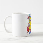 予測できなくコンテンポラリーなデザインのユーモア コーヒーマグカップ (左)