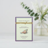 予測できなく小さくカラフルな鳥 名刺 (スタンド正面)