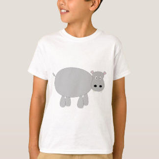 予測できなく、かわいい漫画のカバのTシャツおよびギフト Tシャツ