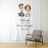 予測できなの結婚タペストリー水の色の新婚パーティー タペストリー (インサイチュ)