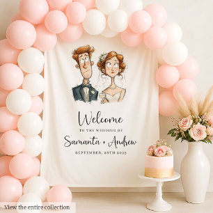 予測できなの結婚タペストリー水の色の新婚パーティー タペストリー