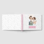 予測できなカップル水結婚色のゲストブックおもしろい ゲストブック (全面)