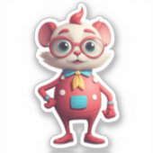 予測できなキャラクターカスタムカットシール シール (正面)