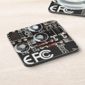 予測できなギーク回路基板図 コースター (左側)