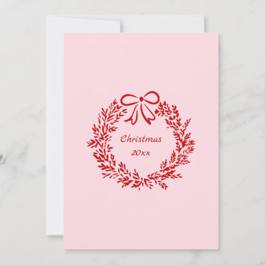 予測できなクリスマスカクテルパーティの招待状ドードル 招待状 (裏面)