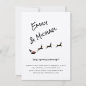 予測できなクリスマス結婚/ディナー/婚約PHOTO 招待状 (正面)