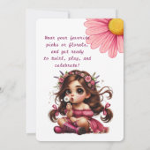 予測できなタンデロン女誕生会 招待状 (裏面)