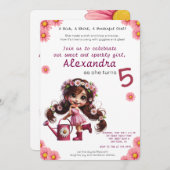 予測できなタンデロン女誕生会 招待状 (正面/裏面)