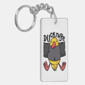 予測できなダックテープ壁山 キーホルダー (正面左)
