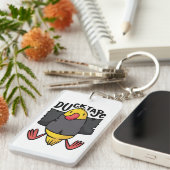 予測できなダックテープ壁山 キーホルダー (正面右)