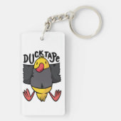 予測できなダックテープ壁山 キーホルダー (裏面)