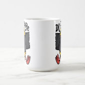 予測できなダックテープ壁山 コーヒーマグカップ (中央)