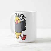 予測できなダックテープ壁山 コーヒーマグカップ (正面左)