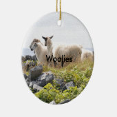 予測できなデザイン – 畑の羊 セラミックオーナメント (右)