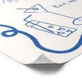 予測できなフランスの図解入りの、写真付きのおもしろい結婚歓迎 ポスター (角)