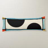 予測できなモンドリアンスケルトン – 衣服に何もない ボディピロー (裏面)