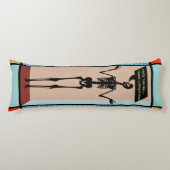 予測できなモンドリアンスケルトン – 衣服に何もない ボディピロー (正面)