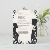 予測できなユニークおもしろいファンキーミーム結婚ズ エンクロージャーカード (スタンド正面)