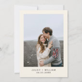 予測できなユニークおもしろいファンキーミーム結婚ズ セーブザデート (裏面)