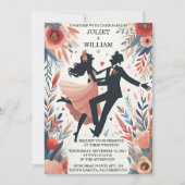 予測できなユニークおもしろいファンキーミーム結婚ズ 招待状 (正面)