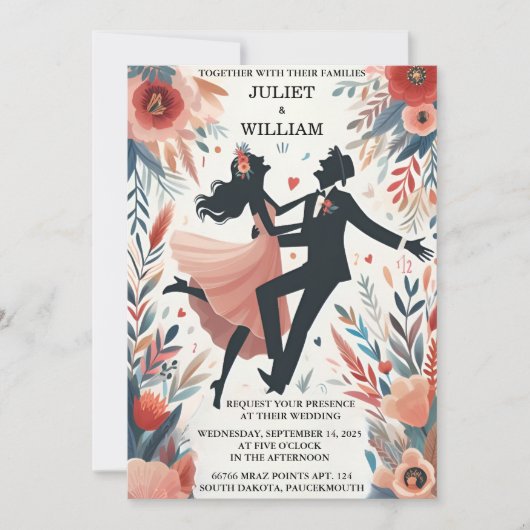 予測できなユニークおもしろいファンキーミーム結婚ズ 招待状 (正面)