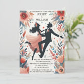 予測できなユニークおもしろいファンキーミーム結婚ズ 招待状 (スタンド正面)