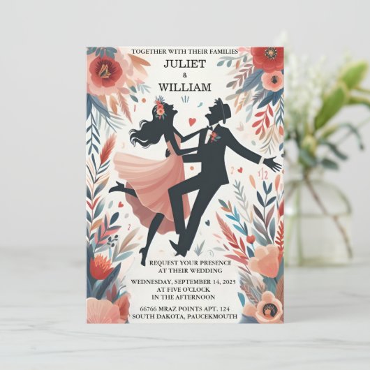 予測できなユニークおもしろいファンキーミーム結婚ズ 招待状 (スタンド正面)