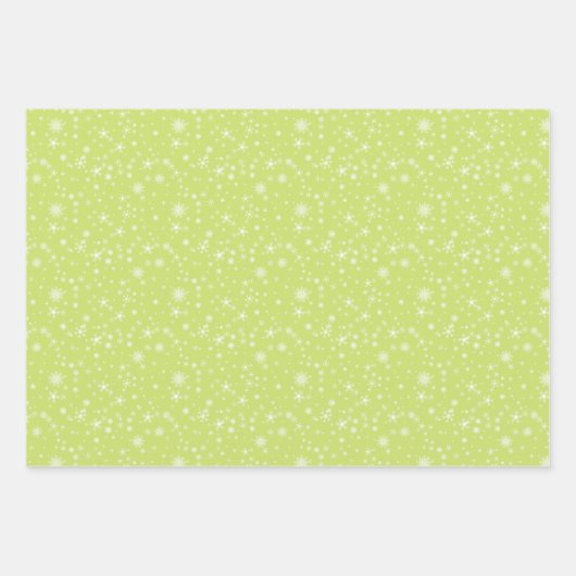 予測できなレトロクリスマス小妖精や小人ピンクレッドグリーン名を追加 ラッピングペーパーシート (正面3)