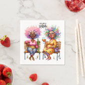 予測できなワインレディースカクテルペーパーナプキン スタンダードカクテルナプキン (インサイチュ)