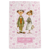 予測できな対結婚抱き枕パーソナライズされたユーモア ミディアムペーパーバッグ (正面)