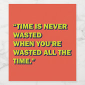 予測できな引用文 ワインラベル (シングルラベル)