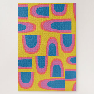 予測できな抽象芸術の図形（明るい黄色） ジグソーパズル